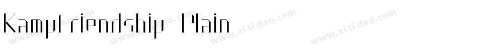 KampFriendship Plain字体转换